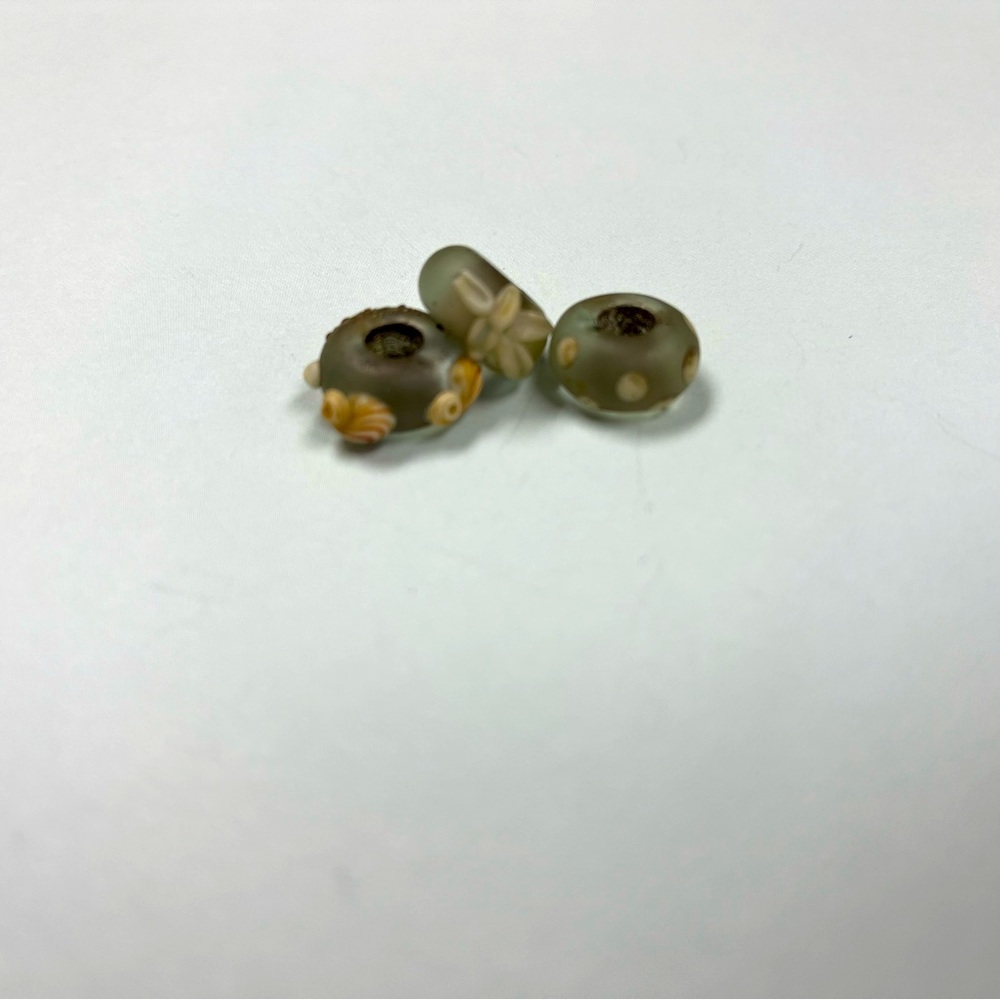 Handmade Seaglass Beads- will fit Pandora!